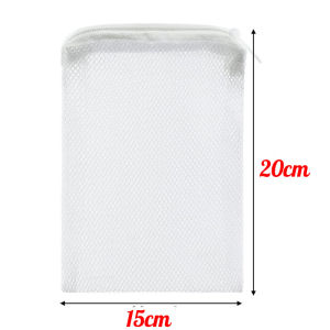 ถุงตาข่ายใส่วัสดุกรองตู้ปลา ถุงผ้าตาข่าย แบบซิป ใส่วัสดุกรอง วัสดุกรอง ตู้ปลา ขนาด15x20cm 20x25cm