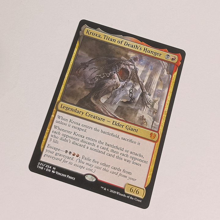 Magic The Gathering Card Kroxa, Titan Of Death's Hunger - Magic