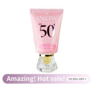 Krim Pelindung Matahari 2-dalam-1 SPF50 PA+++ sunscreen moisturizer lightweight & non-sticky evens skin tone works as skincare and base for daily makeup
