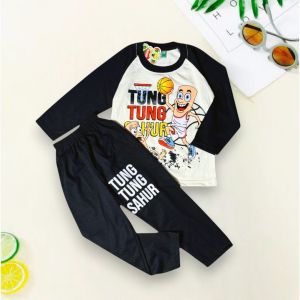 Setelan Baju Harian Anak Model Terbaru Bahan Katun Lengan Panjang Ready Usia Anak 1-10 Tahun