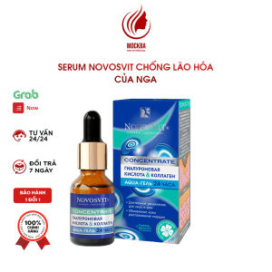 Serum Novosvit Collagen & hyaluronic 25ml Hàng Nga dưỡng da hiệu quả dưỡng ẩm 24H giảm nếp nhăn cải thiện sắc tố da tươi trẻ ShopmyphamNga_mockba