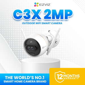 EZVIZ C3X Smart Dual Wi-Fi IP Camera security camera IP67 Waterproof Outdoor CCTV camera connect cellphone with Color Night Vision ip security cameras cctv with audio and speaker  and human and vehicle shape detection