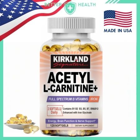 l carnitine kirkland KIRKLAND Acetyl-L-Carnitine Capsules - ช่วยเพิ่มการเผาผลาญพลังงาน -  บรรเทาความเหนื่อยล้า