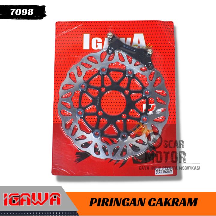 Piringan Cakram Model PSM KTC Piringan Disc Cakram Depan Plus Breket  Lebar Uk 300mm & 260mm Piringan Cakram Vario