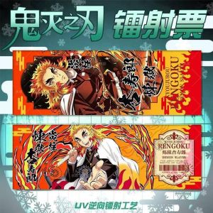 1Pcs Anime Demon Slayer kimetsu no yaiba  bookmark Kamado Tanjirou Nezuko Agatsuma Zenitsu Hashibira Inosuke Kochou Shinobu Tomioka Giyuu Plastic Cards for Gift and collection