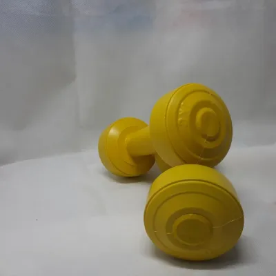 DUMBELL PLASTIK ABU 1KG / BARBEL PLASTIK 1KG PER 1 PCS TERMURAH