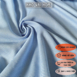 Chất Vải Kate Lụa Xanh Họa Tiết Nhí Khổ 1m48 - Mềm Mại Rũ Mỏng Vừa Không Bóng - May Áo Sơ Mi