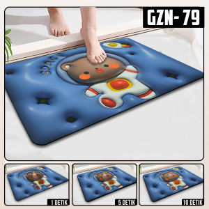 Keset Kaki 3D Diatomite Nyerap Air / Kaset Motif Karakter / Keset Kamar Mandi Anti Slip Anti Bakteri - GAMBAR 3D HANYALAH ILUSI GAMBAR Living Store77