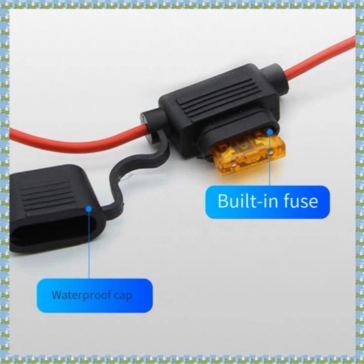 (BVPD) 5 Piece Car Mini Blade Fuse Holder Splashproof Box Breakout ...