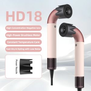 Hair dryer 1600W high power quick drying lightweight body low noise comes with multiple types of air nozzles