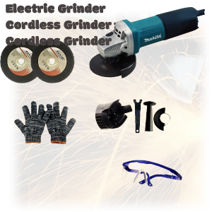 Makita 4 Inch Cordless Grinder Brushless Motor High Power with Fast Charger and Socket