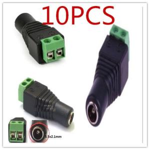 CCTV หัวแจ็ค DC ตัวเมีย 10 ตัว สำหรับ กล้องวงจรปิด