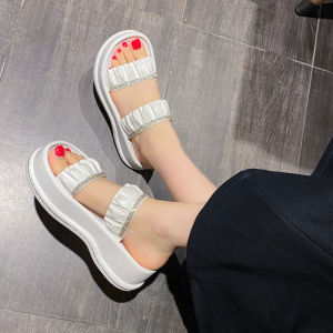 Fashion new wedge sandals thick buttom heeled slipper for women 8688-1#