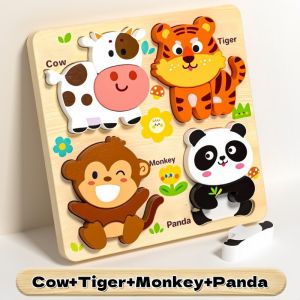 AODUOYAYA 3D Wooden Puzzles Toys Jigsaw Puzzles Animals Vehicles Puzzle Board Toy Best Gift for Kids