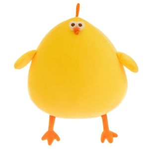 YUDESHUI Mô phỏng Đồ chơi nhồi bông hình gà Màu vàng Đệm Gối nhồi bông Hài hước Béo Thú nhồi bông Trẻ em