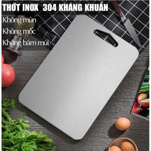 Thớt inox 304 KHÁNG CHỐNG KHUẨN KHÔNG MÙI Thớt inox KHÁNG KHUẨN SIZE TO 29CM dày 1.5 ly - HÀNG CHẤT LƯỢNG CAO