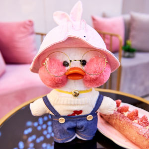 🧸Hàng sẵn có+COD🧸Búp Bê Vịt Nhồi Bông Mềm Dễ Thương LaLafanfan Vịt Vàng Thú Nhồi Bông Hoạt Hình Dễ Thương Quà Tặng Sinh Nhật Giáng Sinh Năm Mới Cho Bạn Gái
