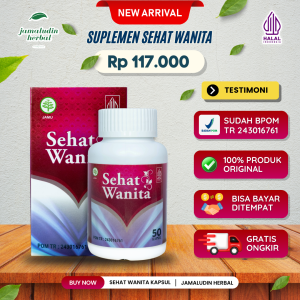 Obat Untuk Kesehatan Rahim Suplemen Sehat Wanita - Jamu Sehat Rahim Penyubur Kandungan - Kapsul Ekstrak Majakani Kunyit Daun Sirih Hijau Kayu Manis