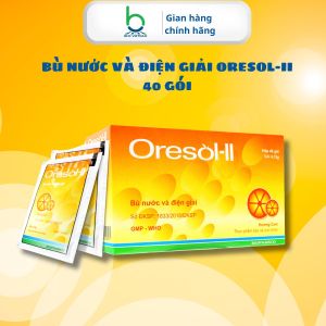 Bột Pha ORESOL-II Bù Nước Và Điện Giải Phù Hợp Với Người Chơi Thể Thao Lao Động Nặng - 40 gói