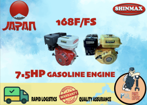 SHINMAX Honda Type Gasoline Engine 7.5HP High Speed or Low Speed 4-Stroke Marine Water Pump Engine168F/168FS