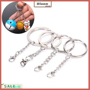 Follow Get New[Bloom Z] พวงกุญแจเงินขัดเงา10ชิ้น เซ็ตพวงกุญแจสั้นแบบแยกห่วงทำมือพวงกุญแจเงินขัดเงา