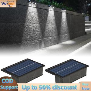 【Vodool Auto Center】Solar Fairy Lights 2 Pieces Waterproof IP65 for Outdoor Patio Garden with 3 LED Bulbs
