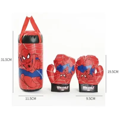 Spidermen mini boxing gloves toy sandbag hanging set decompression educational childrens Taekwondo toys playground toys for boys