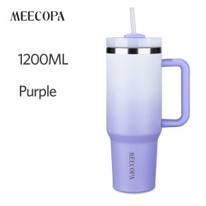MEECOPA 1200ML/40oz Vacuum Insulated Tumbler Stainless Steel Travel Mug Ice Coffee Cup With Handle And Straw