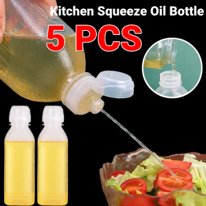 Kitchen Squeeze Oil Bottle Condiment Oil Spray Bottle Leak-Proof Sauce Dispenser Bottle Simple Oil Pot For Quantity Control