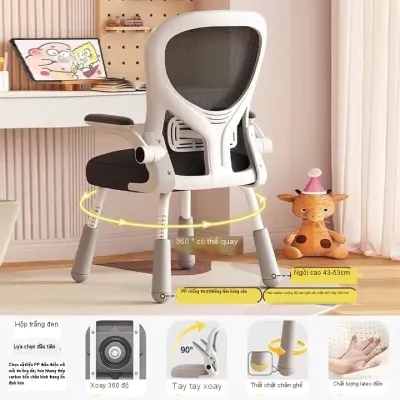 Ghế học sinh thông minh tăng giảm chiều cao tựa lưng ôm sát giúp cố định tư thế ngồi cho bé