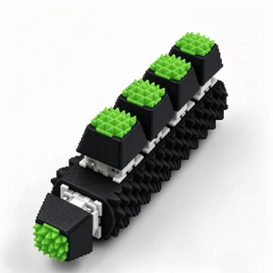 GINKG Spiky Sensory Fidget Clicker Textured 5 Button Mechanical Switch Fidget Desk Toy Crisp Click Sensory Fidget Toy Reduce Pressure