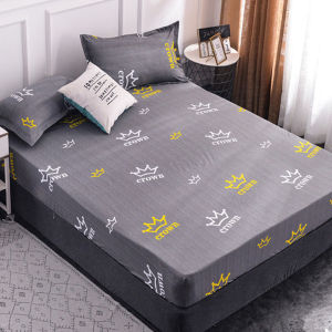 （COD）ผ้าปูที่นอน สีทึบ ผ้าปูที่นอนกันน้ำ ผ้าปูที่นอนกันไรฝุ่น ชุดผ้าปูที่นอน 3.5ฟุต 5ฟุต 6ฟุต นุ่ม นั่งสบาย