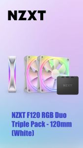 NZXT F120 12cm & F140 14cm RGB DUO & F240 / F280 / F360 / F420 RGB CORE Desktop Casing Fans Advanced RGB Lighting Customization-Whisper Quiet Cooling 1800rpm
