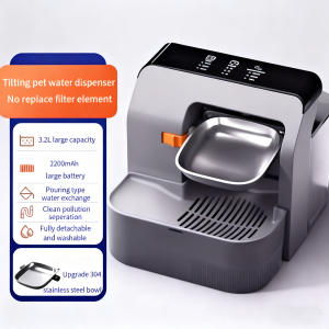 Inverted Cat Water Dispenser with Clean and Dirty Separation Dog Water Dispenser Automatic Water Feeder for Pets