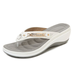 Free Shipping New Women’S Sandals Featuring Metal Buckles Beach-Style Design And A Summer Wedge Heel – Fashionable And Casual Women’S Sandals