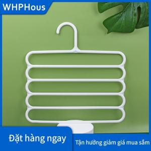 WHPHous Quần áo treo quần móc chủ sở hữu lưu trữ tủ quần áo tổ chức 5 lớp quần khăn khăn kệ lưu trữ tổ chức