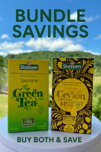 Stassen Jasmine Green Tea + Lemon Black Tea Bundle Savings (2 Boxes | 50 Teabags)