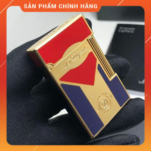 Hộp Quẹt Bật Lửa Gá Đá Dupont DP017 Sơn Mài Họa Tiết Sang Trọng Nổi Bật