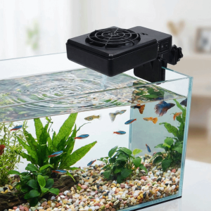 HOMEVOYAG 180° Rotation Aquarium Cooling Fans Wall Mounted Adjustable Aquarium Wall Fan Cooling Artifact Silent System Chiller Control Summer