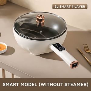 4L 1500W electric cooker multifunctional 220V 50HZ Smart electric frying pan rice cooker non-stick frying pan