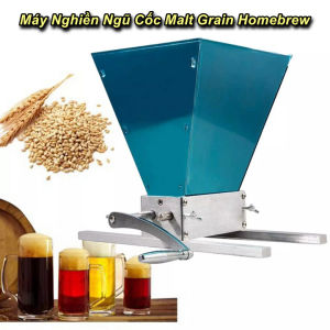Máy Nghiền Mạch Nha Malt Grain Homebrew Có Giá Đỡ Thép Không Gỉ - WorldMart