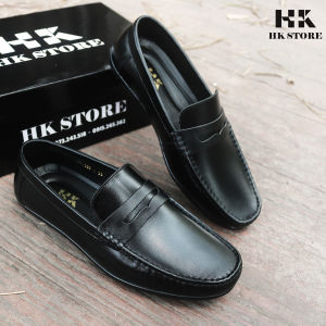 Giày lười nam da bò thật 100% - da mềm mại kiểu dáng đơn giản da mịn dễ dàng vệ sinh - kết hợp mọi kiểu quần áo vô cùng dễ dàng (gm01)