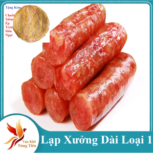 Lạp Xưởng Heo Dạng Dài Truyền Thống Tươi Ngon Đặc Biệt Loại 1 Vựa Khô Nàng Tiên