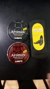 Xi nâu đánh giày aromax hàn quốc + bàn chải giá rẻ