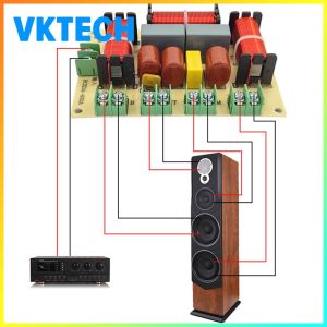 Professional 250W Frequency Divider for Multi-Way Speakers with Low Distortion and High Fidelity