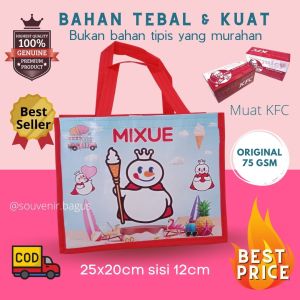 Tas ultah mixue (10pcs) souvenir es krim ice cream salju souvenir goodie bag ulang tahun mixue terlaris tebal murah