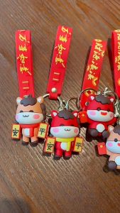 2026 Chinese New Year Lucky Horse Keychain Little Pony Keyring CNY Red Festive Bag Charm