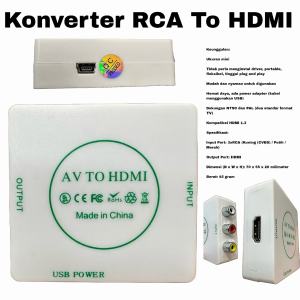 Converter AV to HDMI Konektor RCA to HDMI