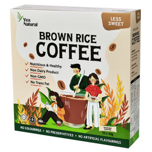 Yes Natural Brown Rice Coffee (Less Sugar) (30g x 10s/box) Best Before: 1/10/2027