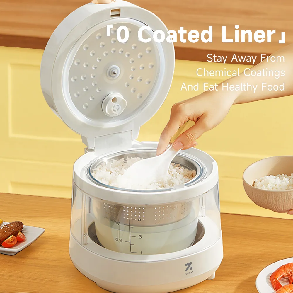 ZOLELE ZB800 Low Sugar Rice Cooker 3L Multi-Function Visual Cooking 24h